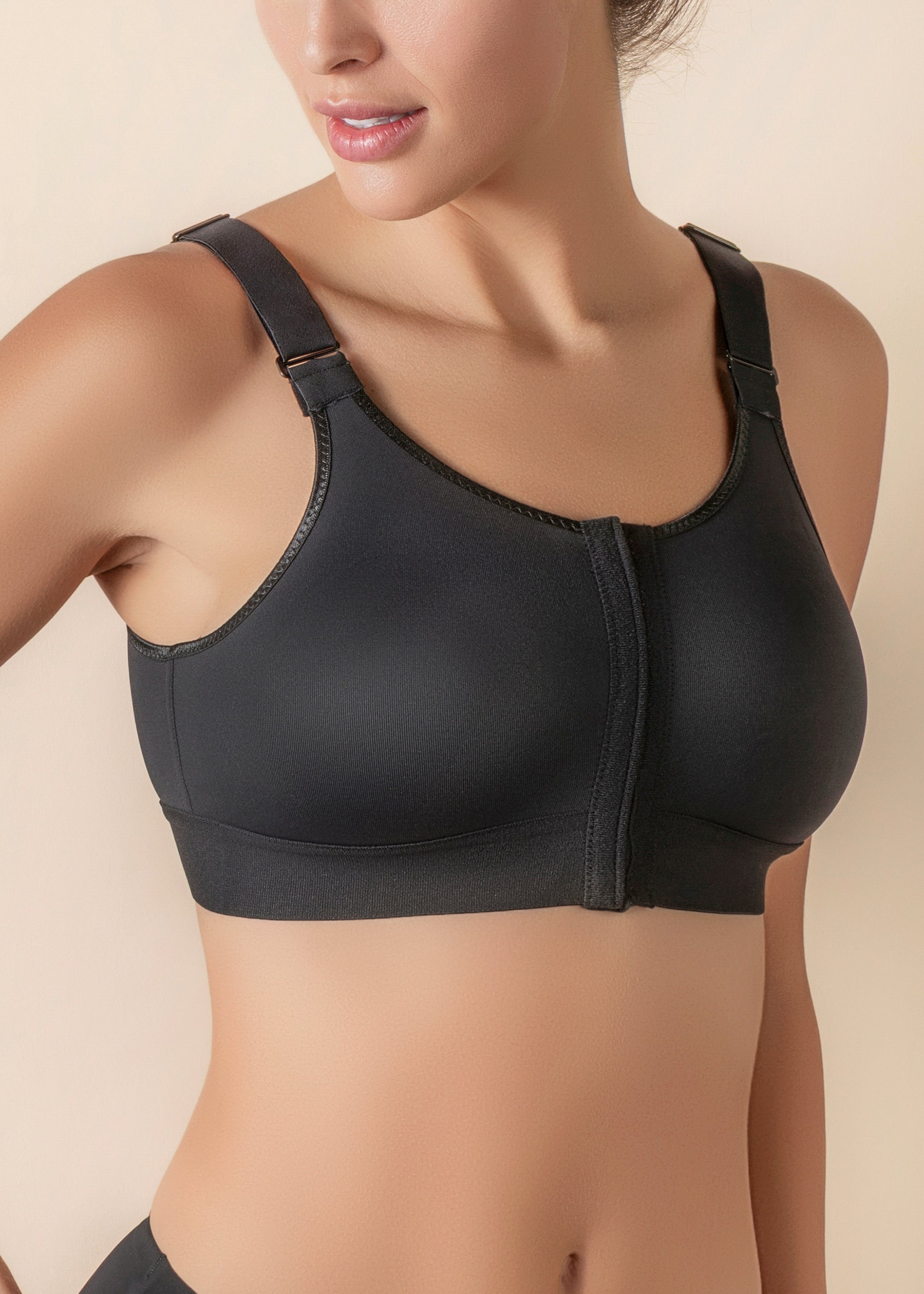 Reggiseno post-operatorio con apertura frontale